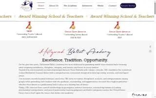 Hollywood Ballet Academy website