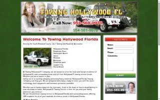 Hollywood Towing INC website