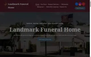 Landmark Funeral Home website