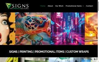 Signs by Emerald Designs website