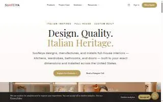 Suofeiya USA Architecture & Custom Interiors website