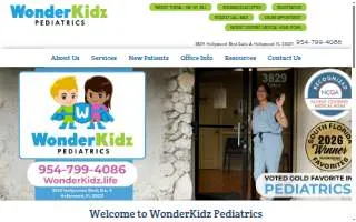 WonderKidz Pediatrics website