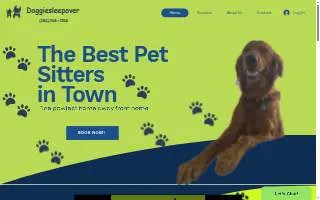 Doggiesleepover website