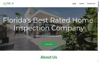 Trex Home Inspections website