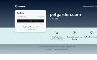 Pet Garden of Horizon West website