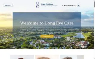 Uong Eye Care website