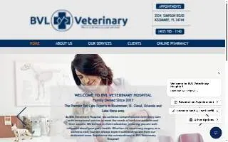 BVL Veterinary Hospital of Hunters Creek website