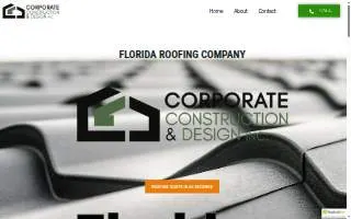 Corporate Construction & Design website