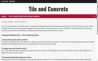 Seg 20 Tile & Concrete website