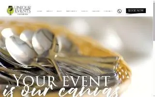 Unique Events & Catering website