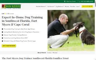 Bark Busters Home Dog Training Fort Myers of Iona website