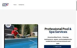 American Blue Pools of Ives Estates website
