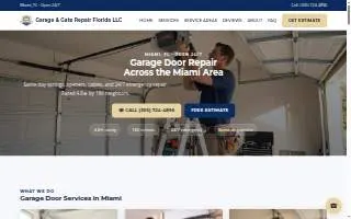 Garage & Gate Repair Florida LLC website