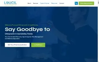 Loucil Chiropractic website
