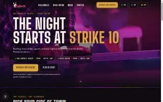 Strike 10 Bowling of Ives Estates website