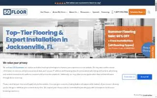 50Floor: Jacksonville Carpet, Wood, and Flooring Installation website