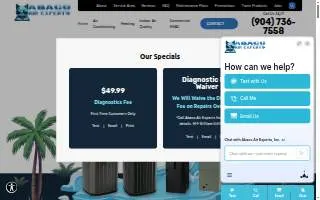 Abaco Air Experts website