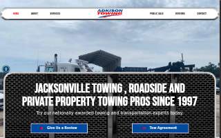 Adkison Towing website