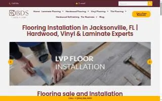 BDS Floors of Jacksonville website