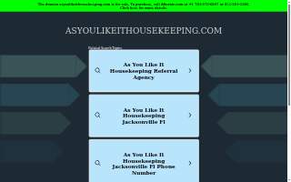 As You Like It Housekeeping Referral Agency
