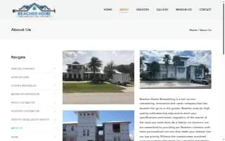 Beaches Home Remodeling website