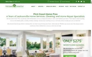 First Coast Home Pros website