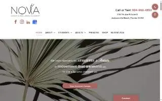 NOVA Dance and Wellness Academy website