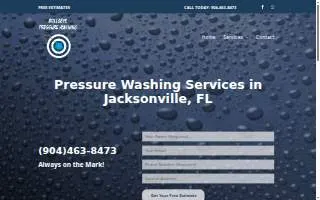 Bullseye Pressure Washing website
