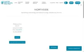 Cancer Specialists of North Florida, Northside website