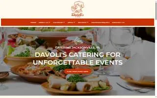 Davoli's Catering website