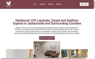 Dexter's Floors website