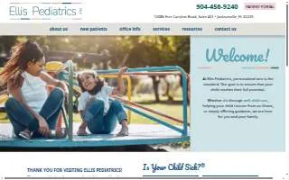 Ellis Pediatrics website