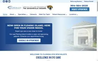 Florida Eye Specialists - Southpoint of Jacksonville website