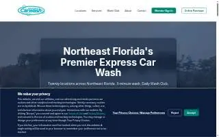 GATE Express Carwash of Jacksonville website