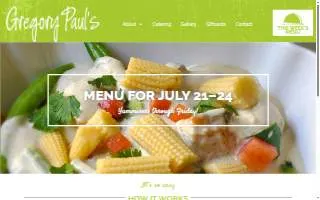 Gregory Paul's (Freshly Prepared Meals & Catering) of Jacksonville website