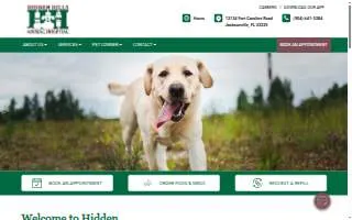 Hidden Hills Animal Hospital website