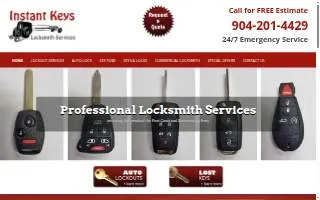 Instant Keys website