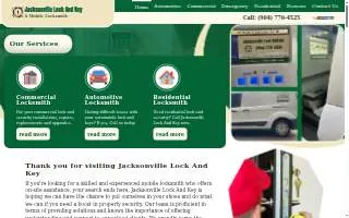 Jacksonville Lock And Key LLC website