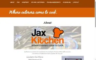 Jax Kitchen - Where Caterers Come To Cook website