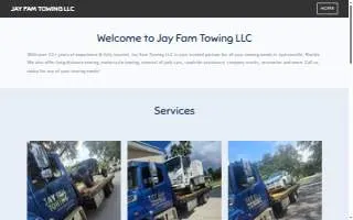 Jay Fam Towing website