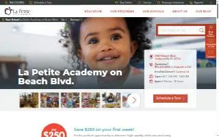 La Petite Academy of Jacksonville website