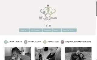 Let's Be Friends Academy website