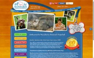 Mandarin Animal Hospital website