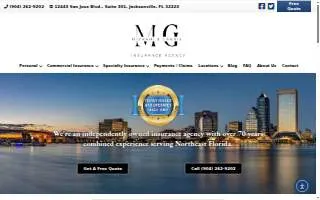 Mizrahi and Garris Insurance Agency website
