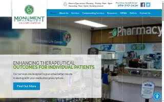 Monument Pharmacy of Jacksonville website