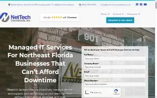 NetTech Consultants - IT Support and Managed IT Services in Jacksonville website