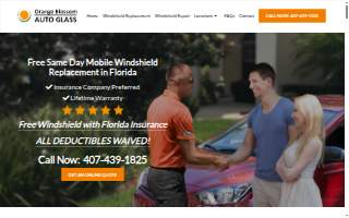 Orange Blossom Auto Glass Jacksonville Windshield Repair & Windshield Replacement