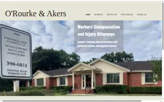 O'Rourke & Akers Law Office website