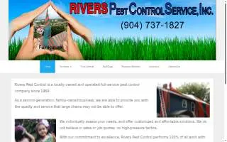 Rivers Pest Control website