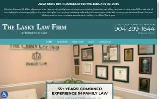 The Lasky Law Firm - Jacksonville Divorce website